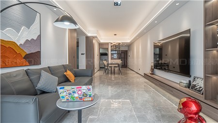 11.5w裝修97m²現(xiàn)代簡約風(fēng)的家 | 麗爾曼頓全房全屋整裝