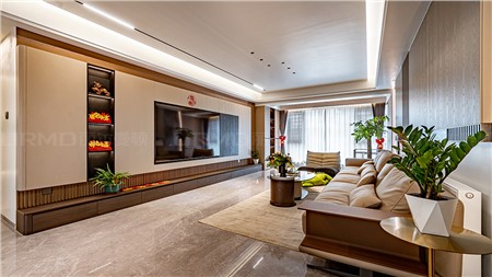 12.8w打造現(xiàn)代輕奢風(fēng)格的家143m² | 麗爾曼頓全房全屋定制